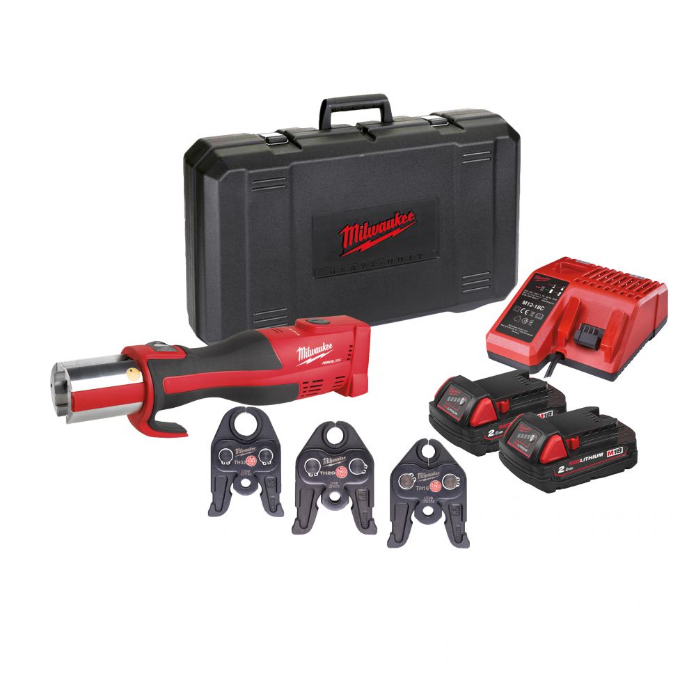 Milwaukee - Bürstenloses Akku-Presswerkzeug M18 Force Logic (M18 BLHPT-202C TH-SET) 